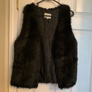 Faux fur vest